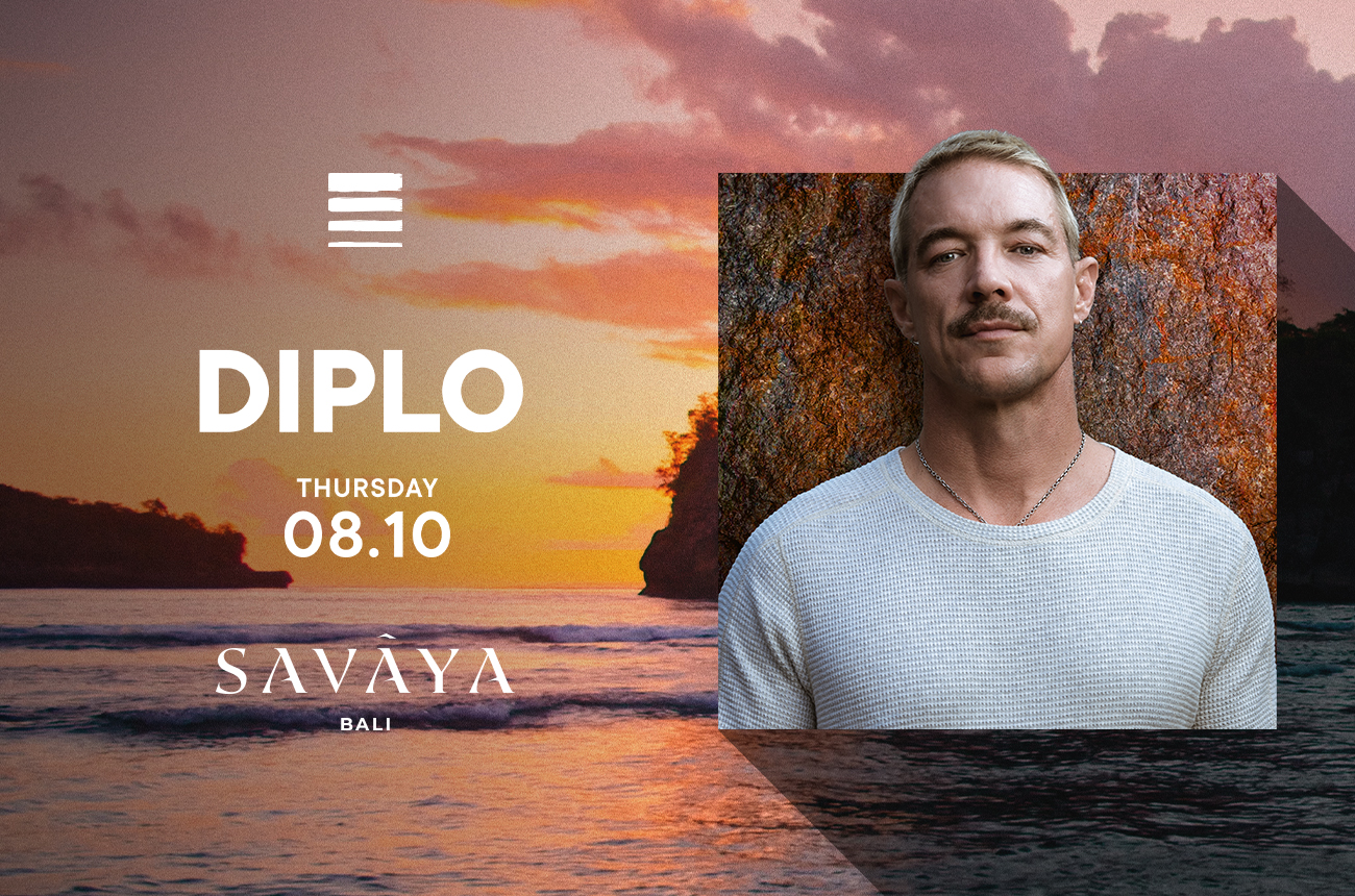 Diplo at Savaya Bali event poster – Thursday 8 October 2026, Uluwatu