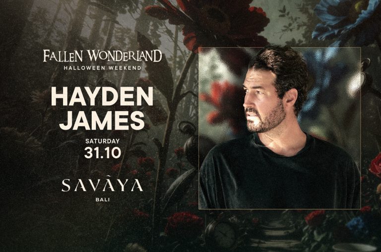 Hayden James at Savaya Bali – Fallen Wonderland Halloween Weekend poster, Saturday 31 October 2026